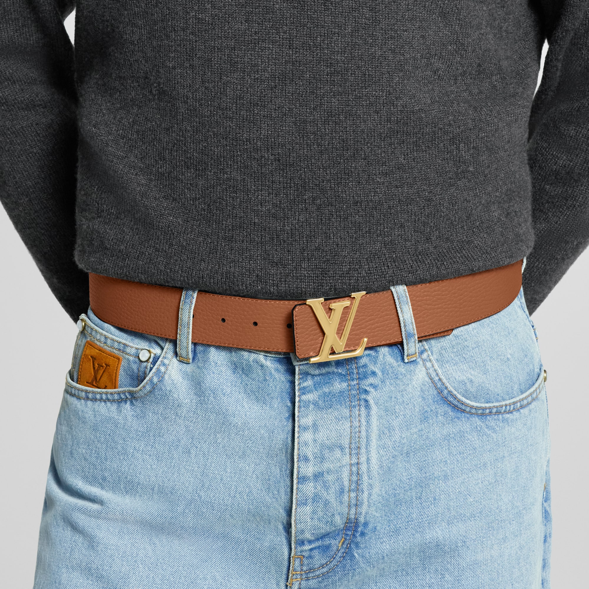 LV Initials 40MM Reversible Belt Taurillon Leather - Father's Day